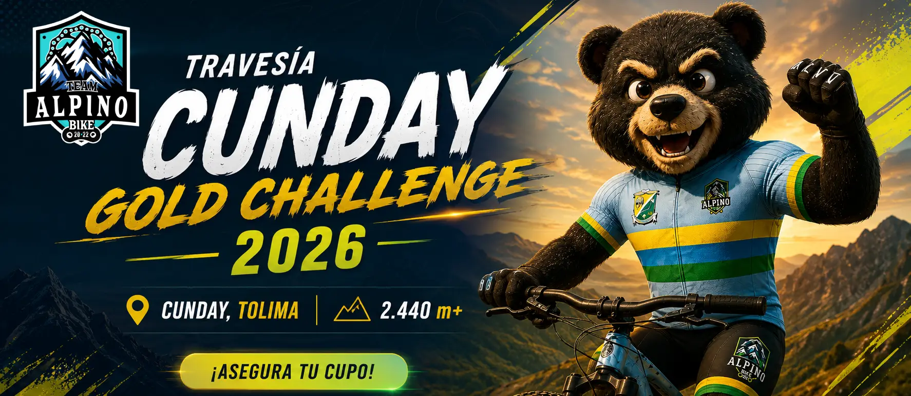 Banner Travesía Cunday Gold Challenge